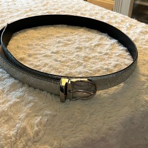Silver Belt with Silver Hardware.  NWOT